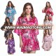 supply Thigh long sexy flower satin bridal robe