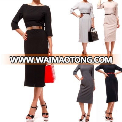 New Design 3/4 Sleeve Vintage womens ladies OL Office Work Business Pencil Dress