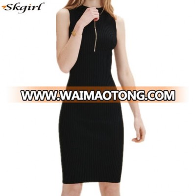 elegant oem dresses women clothes midi length sleeveless dress